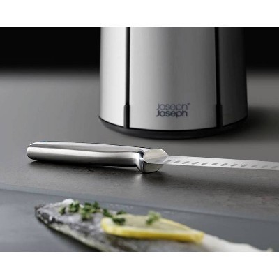 Joseph Joseph Elevate Steel 5-Piece Knife Set with Stainless Steel Carousel