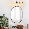 POWLIG Modern Vanity Light - Dimmable Bathroom Fixture with Clear Cone Glass Shades for Bedroom, Makeup Mirror Lighting - 3 of 4