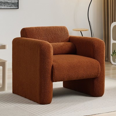 CAVINAS Modern Accent Chair,Plush Padded Armchair with Backrest,Pillows for Living Room,Bedroom,Office,Study