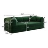 78.8" Compression Sofa,Convertible Floor Sofa Bed,Comfy Futon Couch Sleeper Bed,Corduroy Loveseats Boneless Modular Sectional Sofa, green - 2 of 4