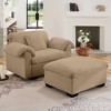 SKRAN Single Sofa Couch, Comfy Upholstered Deep Armchair with Storage, Modern Lounge Chair for Living Room Bedroom, Small Space - 2 of 4