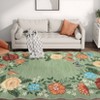 Modern Washable Area Rug, Soft Floral Floor Cover with Non Slip Backing, Low Pile Stain Resistant Floor Carpet for Living Room - 2 of 4