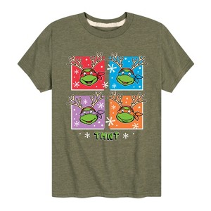 Boys' - Teenage Mutant Ninja Turtles - Reindeer Turtles Short Sleeve Graphic T-Shirt - 1 of 4