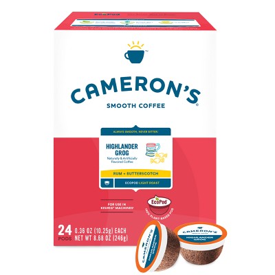 Cameron's Coffee Highlander Grog Light Roast Coffee Pods - 24ct