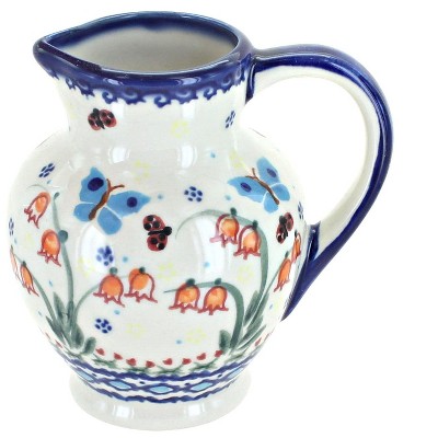 Blue Rose Polish Pottery Joy of Spring Creamer