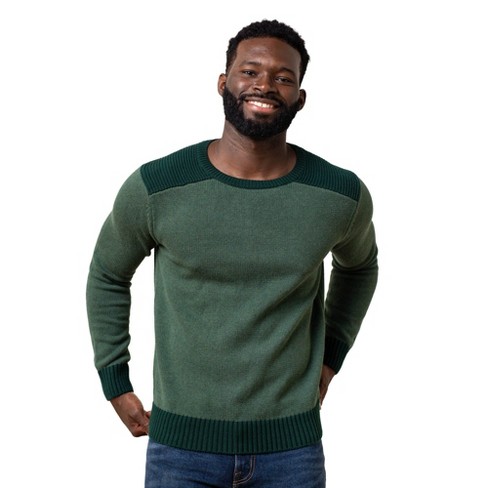 Hope Henry Men s Organic Crew Neck Shoulder Detail Sweater Target