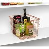 Spectrum Diversified Small Storage Basket Rose Gold: Portable Metal Utility Storage for Garage & Cabinets - 3 of 4