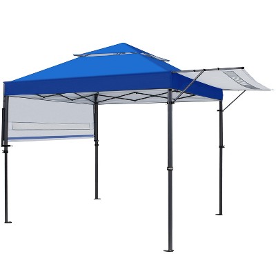 Topeakmart 10x17ft Pop-up Gazebo Canopy with Double Awnings