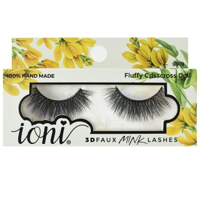 IONI Collector's Premium Edition 3D Faux Mink Lash Fluffy Crisscross Doll (Pack of 6)