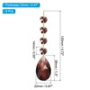 Unique Bargains Crystal Pendants Teardrop Beads for DIY Lamp Arts Crafts Decoration 6 Pcs - 2 of 4