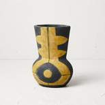 Medium Geo Pattern Vase Yellow - Opalhouse™ designed with Jungalow™
