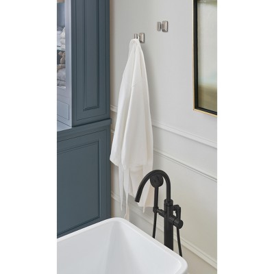 Brushed Nickel Single Prong Wall Hook