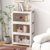 Costway 60 Gallon Storage Bins 3-Tier Stackable Storage Boxes with Lid Lockable Casters - 2 of 4