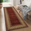 Machine Washable Area Rug with Rubber Backing Low Pile Modern Bordered Foldable Rugs - 3 of 4