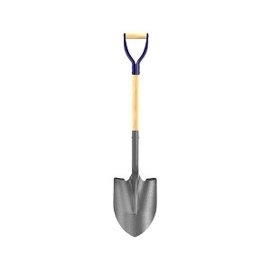 Bon Tool 28-143 Shovel - Round Point Closed Back 27-inch D Wood Handle - 1 of 3