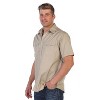 Gioberti Men's Casual Western Solid Short Sleeve Shirt With Pearl Snaps - 4 of 4