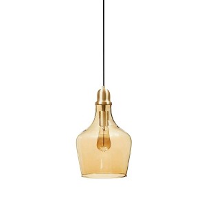 Ink+Ivy Auburn Bell Shaped Hanging Glass Simple Industrial Pendant Light - 1 of 4