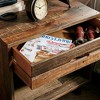 NicBex 18"Nightstand with Drawer Industrial Wooden Bedside Table with Open Shelf for Bedroom,Living Room - 4 of 4