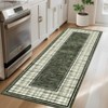Modern Area Rug Ultra-Soft Throw Rugs Contemporary Plaid Accent Carpet Non-Shedding Bordered Floor Cover Foldable Thin Indoor Mat for Bedroom - 2 of 4