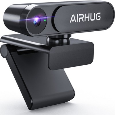HANPURE Webcam No Mic with Privacy Cover, USB Web Cam for Computer and Laptop Plug & Play, Web Camera Without Audio, 78° Wide-Angle, 2K