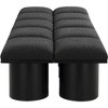 Meridian Furniture,Pavilion Boucle Fabric Bench - 3 of 4