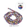 Unique Bargains Sparkly Faceted Durable Waterproof Loose Small Round Beads 10 Pcs - 2 of 4