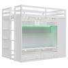 Full Size Loft Bed with Drawers, Shelves and Light - 4 of 4