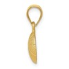 Black Bow Jewelry 14k Yellow Gold Satin Basketball Pendant, 10mm - 2 of 4