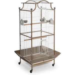 Prevue Pet Products Pagoda Cockatiel Cage, Coco and Cream, 24.0"L x 22.0"W x 58.5"H - 1 of 3