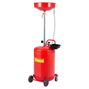 Oil Drain Tank,Portable Oil Drainer w/ 360 Degree Wheels,Toolbox & 15 Inch Funnel Fluid - 1 of 4