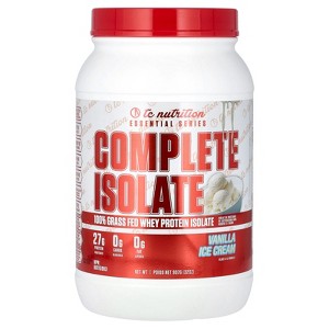 TC Nutrition Essential Series, Complete Isolate, Vanilla Ice Cream, 32 oz (907 g) - 1 of 2