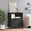 vidaXL Bookcase Standing Storage Bookshelf Display Rack Office Solid Wood Pine, 31.5"x15.7"x35.4" - 3 of 4