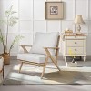 Accent Chairs Set Of 2,Comfortable Living Room Chairs Cosy Reading Chair,Patio Coffee Chairs With Waterproof Outdoor Seat Pads-Cuddlewood - 2 of 4