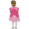 Joyfy Baby Girl Halloween Princess Costume Set, Toddler Pink Princess Dress and Headband for Halloween Cosplay Dress Up - 4 of 4
