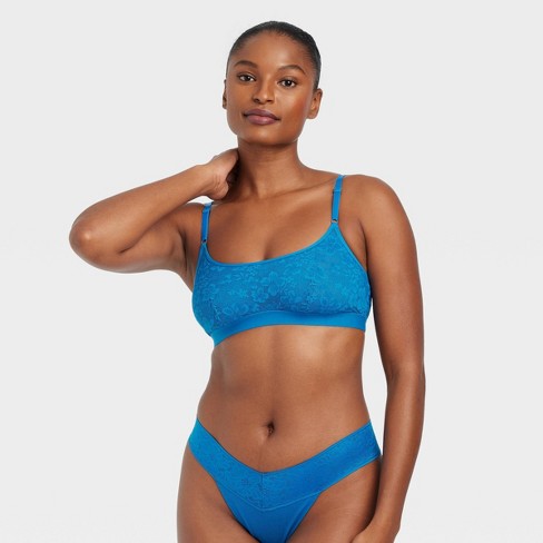 Women's Lace Bralette - Auden™ Blue M