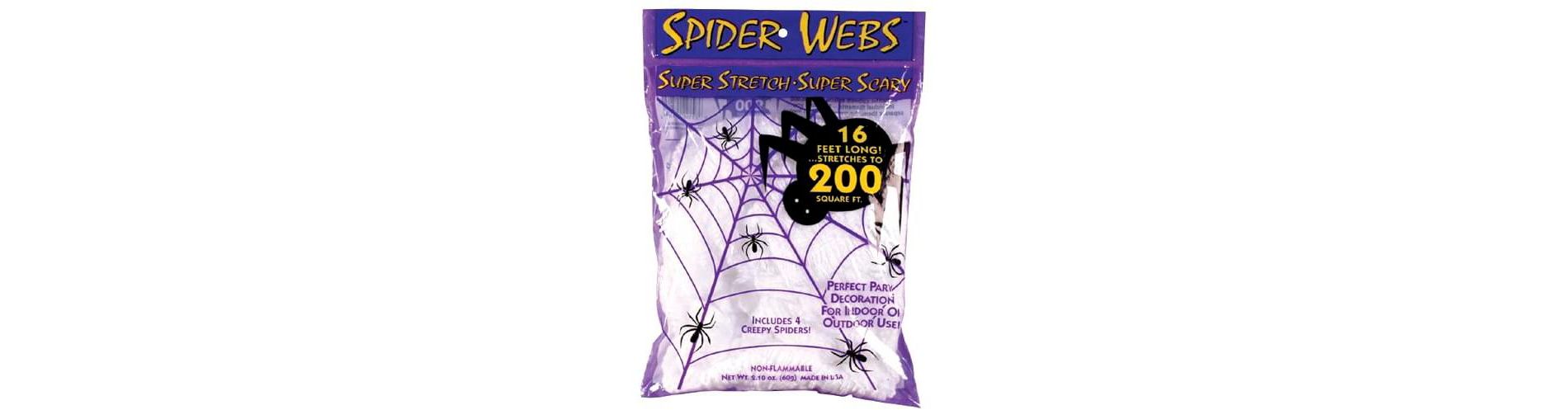 Fun World Super Stretch White Spider Web Prop 2.10 Oz