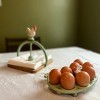 Slickblue Cast Iron Egg Holder, Vintage Farmhouse Design, Kitchen Decorative and Practical, Light or Dark Green, 8.15 In - 3 of 4
