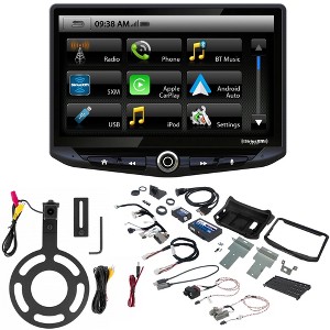 Stinger Heigh10 UN1810 Receiver, CarPlay/Android Auto, SRK-JK11H Install Kit & PCAM-JP3 Rear Camera for UN1810 Compatible With Wrangler JK 11-18 - 1 of 4