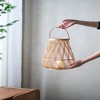 AZL1 Life Concept Decorative Bamboo Lantern with Sleek Rope Handle for Coastal Bohemian Indoor Outdoor Use Gift Giving, Beige, 16"*16"*12" - 4 of 4