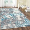 Modern Machine Washable Area Rug for Living Room  Bedroom  Indoor Abstract Rug Soft Non Shedding Low Pile Stain Resistant Carpet for Home Decor - 4 of 4