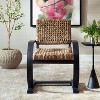 Uttermost Rehema Black Dining Chair – 25-Inch Woven Seat Oak Wood Chair in Sleek Modern Black Finish - 3 of 4