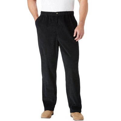 Kingsize Men's Big & Tall Knockarounds Full-elastic Waist Pants In Twill Or  Denim - 2xl 40, Black : Target