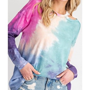 Women's Shoulder Cut Out Tie Dye Top - 143 STORY - 1 of 4