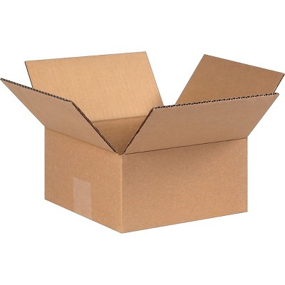 COASTWIDE 8 x 8 x 4 Shipping Boxes 32 ECT Brown 80804