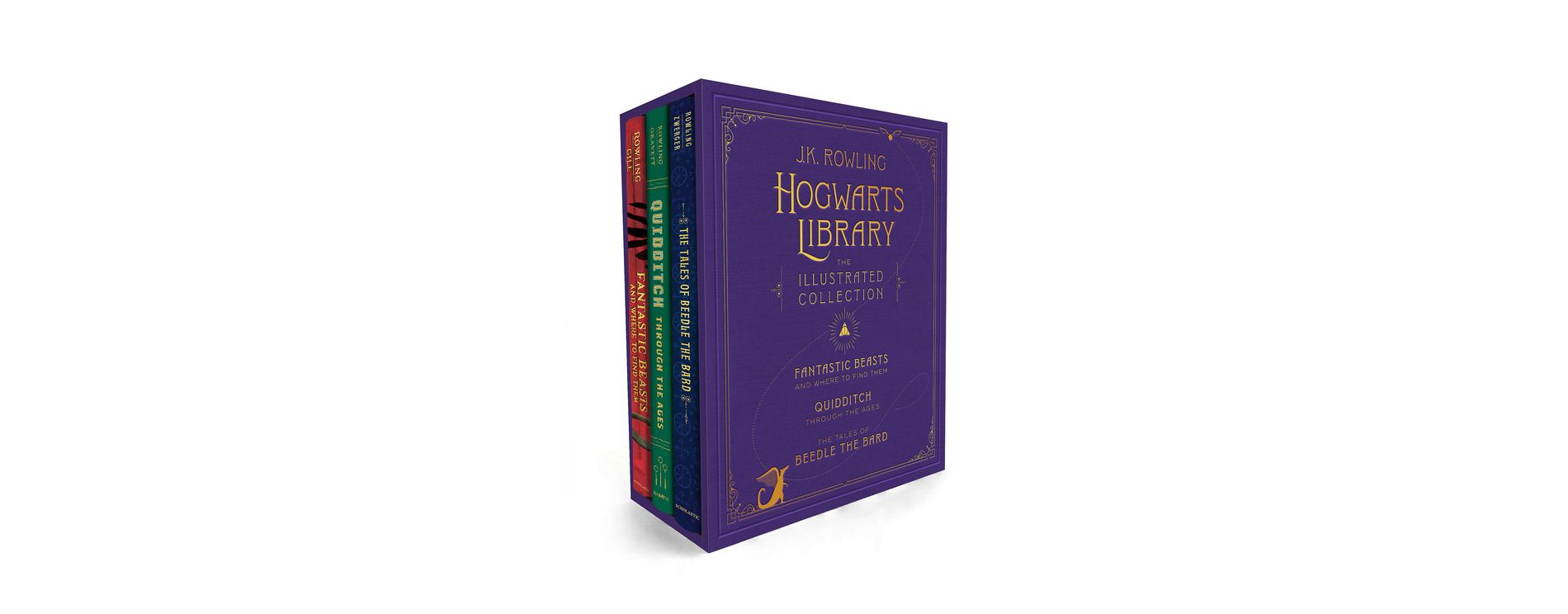Hogwarts Library: The Illustrated Collection - by  J K Rowling (Mixed Media Product)
