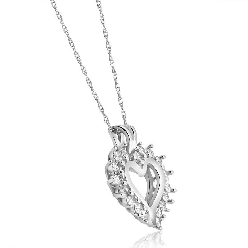 Pompeii3 1/2Ct Diamond Petite Diamond Pendant Necklace in 14k White, Yellow, or Rose Gold, 2 of 5