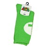Bioworld Super Mario Bros. Green Luigi Logo Cozy Adult Crew Socks - 2 of 4