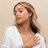 14K Gold Plated Cubic Zirconia Cross Necklace for Women | Cross Faith Pendant Necklaces - 3 of 4