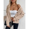 Women's Casual Open Front Sweaters Long Sleeve Button Lightweight Knit Cardigans Sweaters - 2 of 4