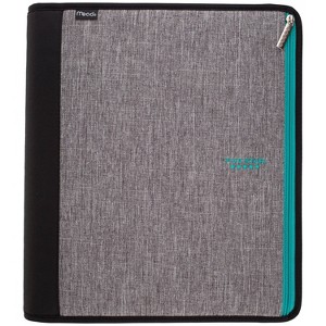 Five Star 605 Sheet 2" Ring Zipper Binder Teal - 1 of 4